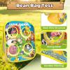 3-in-1 Farm Animal Bean Bag Toss Game for Boy Toddler Ages 3 4 5 Year Old, Cornhole Bags Set for 3-5 Preschool Kid, Outdoor Play Outside Toys in Backyard Lawn, Indoor Family Party Game, Birthday Gifts view 3