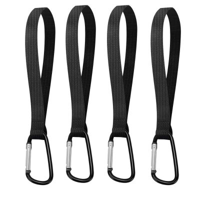 4 Pack Multifunctional Clips Strong Webbing Hooks for Diaper Bags Groceries Backpacks Wheelchairs Hook High Strength Hooks for Shopping Carts
