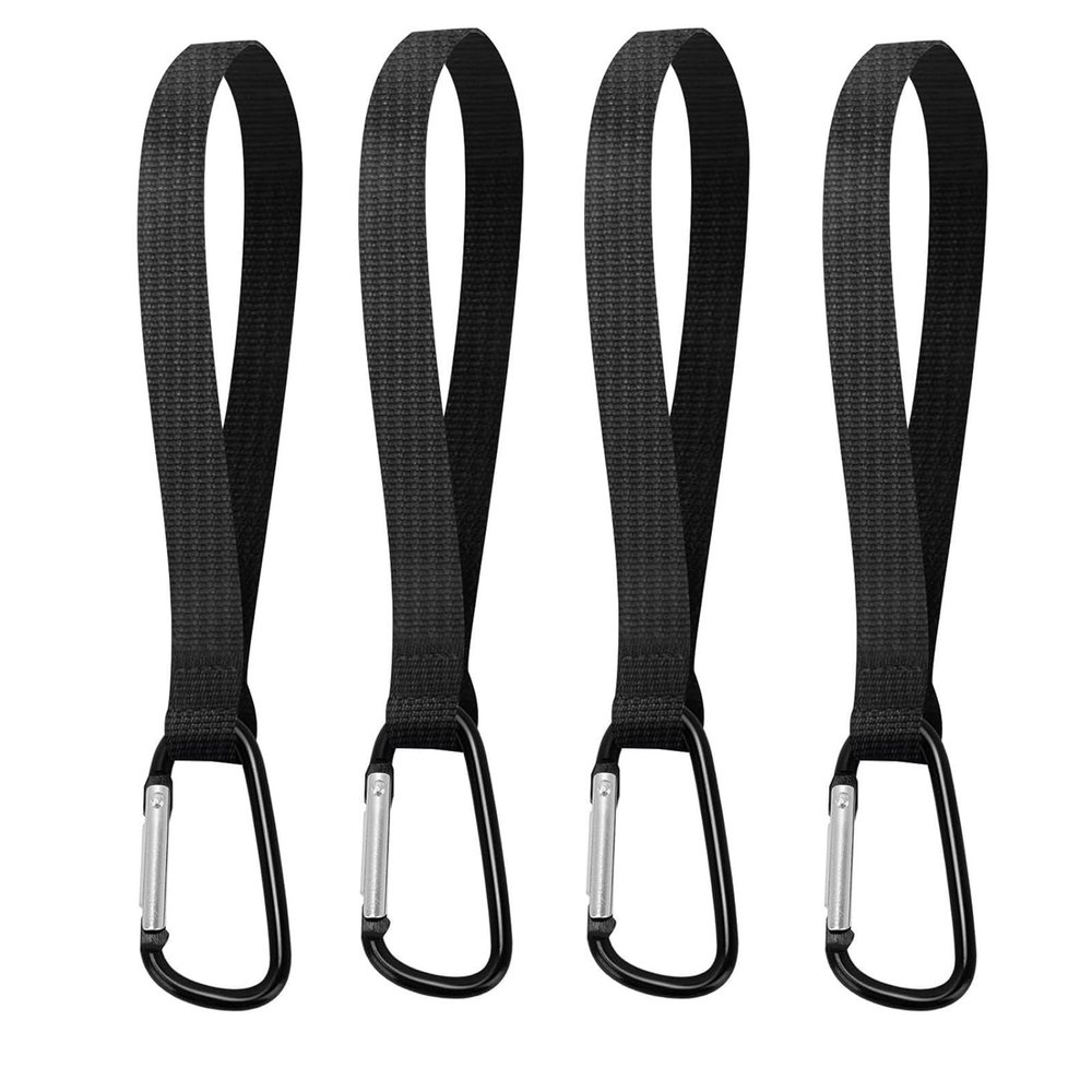 4 Pack Multifunctional Clips Strong Webbing Hooks for Diaper Bags Groceries Backpacks Wheelchairs Hook High Strength Hooks for Shopping Carts