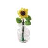 1:12 Scale Dollhouse Miniature Flower in Vase - Glass Clay Artificial Plant for Dollhouse Decor, Party, Wedding view 3