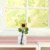 1:12 Scale Dollhouse Miniature Flower in Vase - Glass Clay Artificial Plant for Dollhouse Decor, Party, Wedding view 4