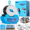 Rock Tumbler Kit for Kids & Beginners 1LB Quiet Rock Polisher with Noise-Reducing Cover, 3 Speeds, 9-Day Timer & Memory, Complete STEM Gift with Rocks & 4-Stage Grit view 1