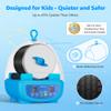 Rock Tumbler Kit for Kids & Beginners 1LB Quiet Rock Polisher with Noise-Reducing Cover, 3 Speeds, 9-Day Timer & Memory, Complete STEM Gift with Rocks & 4-Stage Grit view 3