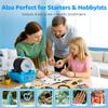 Rock Tumbler Kit for Kids & Beginners 1LB Quiet Rock Polisher with Noise-Reducing Cover, 3 Speeds, 9-Day Timer & Memory, Complete STEM Gift with Rocks & 4-Stage Grit view 4