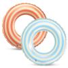 2PCS Floats for Kids Rings, Pool Floats Swimming Rings for Kids, Pool Floats 21in Girls Boys Inflatable Striped Floats for Swimming Pool Summer Beach Party, Blue + Orange view 1