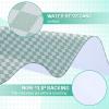 Drydiet 55x55 Inch Extra Large Craft & Painting Floor Mat - Waterproof Non-Slip PVC Art Rug, Floor Protector for Easel Painting Pottery Messy Projects, Washable Roll-up Spill Mat(Green, Argyle) view 4