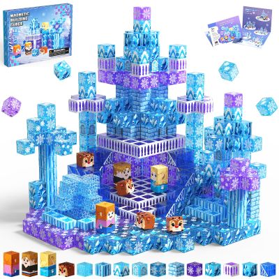 48PCS Magnetic Blocks, Travel Toys Building Cubes Set Girls Birthday Gifts
