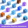 48PCS Magnetic Blocks, Travel Toys Building Cubes Set Girls Birthday Gifts view 2