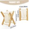 1:12 Doll House Miniature Laundry Basket, Dollhouse Decoration Accessories Mini Folding Clothes Basket for Dollhouse Decor.Toys and Games. view 3
