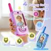 Video Walkie Talkies for Kids, 2 Pack with HD Camera, Long Range Two Way Radio with 4 Voice Effects, Christmas Birthday Gifts for Boys and Girls 3 4 5 6 7 8 9 Year Olds view 4