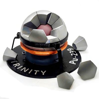 Atomic Bomb Nuke Plutonium Sphere Model,Explosive Lens, Historical Nuclear Physics,Oppenheimer Era 3D Craft Assembly Kit,Adult Science Collectible for Military History Fans & Science Display