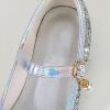 Girls Glitter Mary Jane Shoes Slip on Sequins Shoes Classic Rhinestone Sandals Wedding Party Mary Jane Pumps (Silver, 10.5 Little Child) view 4