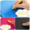 Yexiya 3 Pcs Magnetic Drawing Board for Kids, Toddler Travel Drawing Kit Magnet Sketch Thread Board with Stylus Pen and Beads Toy for Child Quiet Time Activities (7 x 8.5 Inches,Multicolor 2) view 4