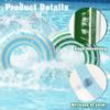2PCS Floats for Kids Rings, Pool Floats Swimming Rings for Kids, Pool Floats 21in Girls Boys Inflatable Striped Floats for Swimming Pool Summer Beach Party, Blue + Green view 3