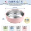 E-far Stainless Steel Baby Bowls with Suction, 4 Pack Removable Colorful Silicone Sleeve Toddlers Kids Bowl, Non-Toxic Snack Container for Baby Food Feeding, Non-Slip & Unbreakable, Dishwasher Safe view 2