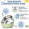 E-far Stainless Steel Baby Bowls with Suction, 4 Pack Removable Colorful Silicone Sleeve Toddlers Kids Bowl, Non-Toxic Snack Container for Baby Food Feeding, Non-Slip & Unbreakable, Dishwasher Safe view 3