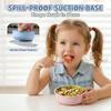 E-far Stainless Steel Baby Bowls with Suction, 4 Pack Removable Colorful Silicone Sleeve Toddlers Kids Bowl, Non-Toxic Snack Container for Baby Food Feeding, Non-Slip & Unbreakable, Dishwasher Safe view 4
