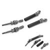 UPALDHOU RC Rear Drive Shaft, Metal CVD Steel Assembly with Enhanced Control and Stability for 1/10 Slash Rustler 4x4 RC Cars (Black) view 3