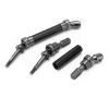 UPALDHOU RC Rear Drive Shaft, Metal CVD Steel Assembly with Enhanced Control and Stability for 1/10 Slash Rustler 4x4 RC Cars (Black) view 4