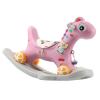 NOENNULL Rocking Horse, Toy for Toddlers, Removable, Safe Backrest, Fine Workmanship, Cute Rocking Horse for Riding on for Children Aged 3 and Over (Pink) view 1