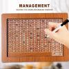 2026 Upgrade Cash Vault Wooden Savings Box, 10000 Savings Challenge Box Wooden Cash Saving Boxs, Money Saving Box Wooden Money Boxs with Money Target and Numbers (1000) view 2