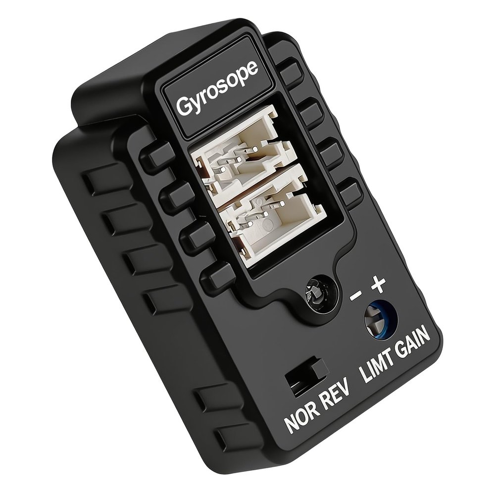 RCenjoy RC Car Gyro Module Mini Gyro Stabilizer Automatic Stability Control Gyro Sensitivity Adjustable for RC Crawlers Drift Cars and Boats