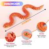 3D Printed Articulated Snake Toy 4 Pack Glow in Dark Blue Purple Fidget view 2