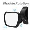 BESTonZON Car Rear Seat Mirror for Rear Facing Safety Viewing with Adjustable Suction Cup, Shatterproof Car Interior Accessory for Secure Backseat Monitoring view 3