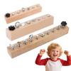 Educational Screw-Tightening Busy Board, Activity Board with Wooden Screwdriver Set, Early Childhood Education Screw-Tightening Toy (7-Hole+8-Hole+10-Hole) view 1
