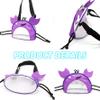 Monetais 4Pcs Kids Beach Bag, Crab Shaped Mesh Seashell Bag with Zipper Personalized Seashell Collecting Pouch for Boys and Girls view 2