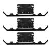 3 Set RC Front Bumper Aluminum Alloy High Strength Abrasion Lightweight Replacement for Remote Control Car Bumper with Screws and Accessories (Silver Black) view 2