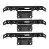 3 Set RC Front Bumper Aluminum Alloy High Strength Abrasion Lightweight Replacement for Remote Control Car Bumper with Screws and Accessories (Silver Black) view 3