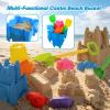 Beach Toys for Kids,28PCS Sand Castle Building Kit with 3 Castle Bucket and Sand Molds,Shovels and Rakes,Mesh Bag,Sandbox Toys for Toddlers,Outdoor Travel Beach Toys for Kids Boys Girls Age 3-10 view 3