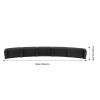 93cm Rear Bumper Diffuser Carbon Fiber Pattern Sporty Style Shark Fin Chassis Deflector Universal Replacement for Benz W117 view 3