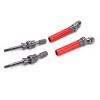 UPALDHOU RC Rear Drive Shaft, Metal CVD Steel Assembly with Enhanced Control and Stability for 1/10 Slash Rustler 4x4 RC Cars (Red) view 3