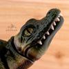 Andean Workshop Articulated 3D Printed Alligator, Realistic Posable Gator Desk Pet with Hand Crafted Glass Eyes, Articulated Body with Neck and Jaw Joints view 2
