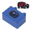 AIToWisely Aluminum Alloy RC Receiver Box, 1/10 RC Crawler Receiver Box, Sealed Metal Protector Case for SCX10 RC Car Electronics with Dust and Water Resistance (Blue) view 3