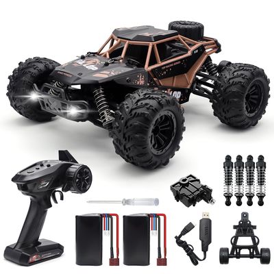Aka Supaku 1:16 Scale Fast RC Cars, Max 45km/h High Speed Remote Control Car 4WD Electric Vehicle Monster Truck with 2 1500mAh Batteries 2.4GHz 4X4 Off-Road RC Drift Car for Adults