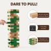 ARBORYTH Stacking Tower Game for Adults & Party Games - Premium Wooden Blocks Lawn Game for BBQ, Backyard & Outdoor Gatherings - Natural Green view 4