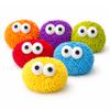 4E's Novelty 12 Pack Googly Eye Dry Erase Board Erasers Bulk - Microfiber Shag Washable Multicolor Whiteboard Erasers for Teachers Kids, Back to School Classroom Supplies School Essential view 1