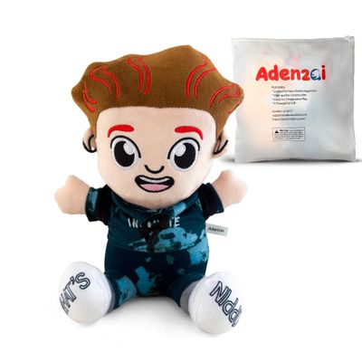 Adenzai Caylus Plush Toy Soft Stuffed Animal, Caylus Character Plush Doll for Kids, Cute Scaylus Plush Gift, Caylus Merch Collectible Fan Plushie (Dark Brown)