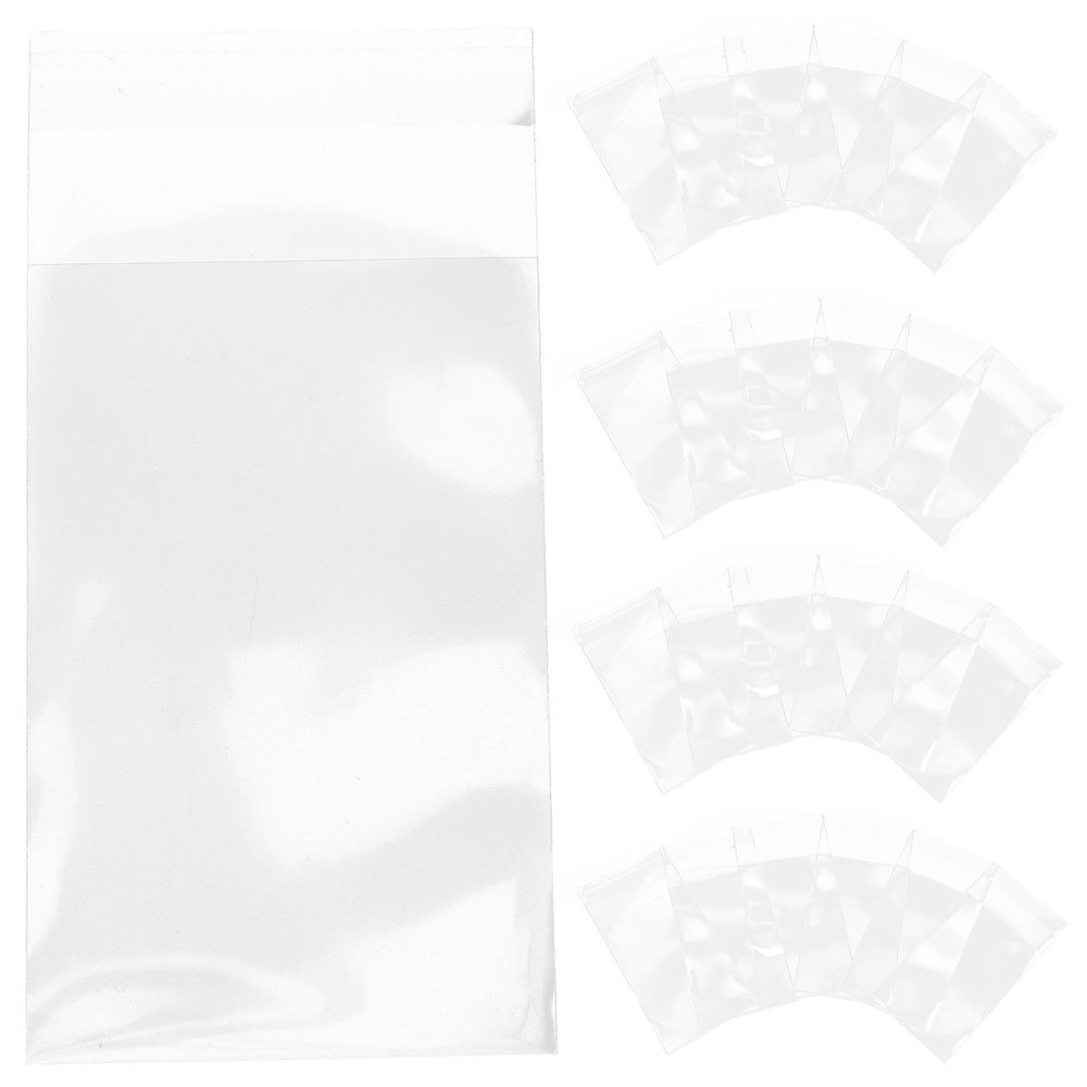 FRCOLOR 100pcs Trading Card Sleeves 58x89mm Protective Game Card Covers Photo Holders for Collectors and Players