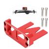 CFTGIW RC Servo Protector Aluminum Alloy Servo Guard for Axial VP 90018 90053 90046 1 10 RC CarBlack a Service and Exquisite Perfect Alloy Made It is Strong Aluminum Durable (Red) view 3