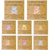 6 Pcs Set Charming Pocket Hug Bear Resin Animal Token Emotional Gifts with Inspirational Card for Friends Family Coworker Staff Student Teacher Gifts Birthdays, Weddings view 1