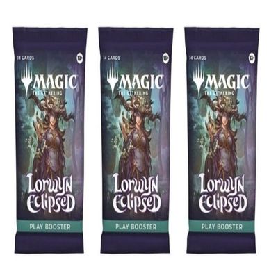 3 Packs Magic The Gathering Play Booster Pack Lot MTG Lorwyn Eclipsed
