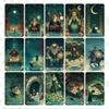 CRAFTERIAN Emerald Night Tarot Deck 78 Card Classic Tarot Cards with Emerald Foil Edges, Guidebook Included, Fantasy Tarot Artwork, Premium Cardstock, Gift Box view 3