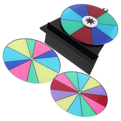 UPKOCH Mini Tabletop Spinning Prize Wheel with Dry Erase Whiteboard, 3 Removable Colorful Slots, Black Backboard for Party Games and Fundraiser Activities