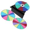 UPKOCH Mini Tabletop Spinning Prize Wheel with Dry Erase Whiteboard, 3 Removable Colorful Slots, Black Backboard for Party Games and Fundraiser Activities view 1