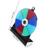 UPKOCH Mini Tabletop Spinning Prize Wheel with Dry Erase Whiteboard, 3 Removable Colorful Slots, Black Backboard for Party Games and Fundraiser Activities view 2