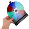 UPKOCH Mini Tabletop Spinning Prize Wheel with Dry Erase Whiteboard, 3 Removable Colorful Slots, Black Backboard for Party Games and Fundraiser Activities view 3
